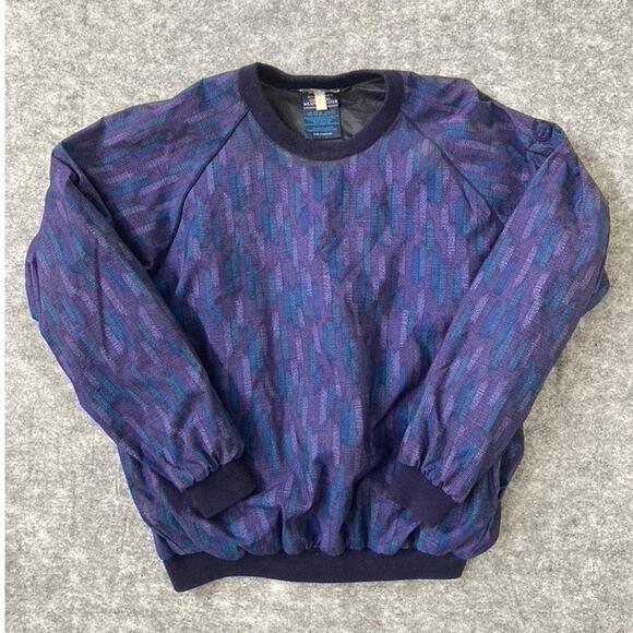 Vintage 80s Windbreaker Pullover Mens XL Retro Waterproof Rainwear Scotland - Picture 1 of 8